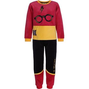 Driekleurige, warme velours pyjama 07 Harry Potter 6 jaar 110 cm