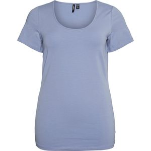 Vero Moda Curve VMPAXI SS SOFT U-NECK - S CURVE NOOS Dames T-shirt - Maat S-42/44