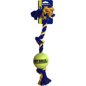 Mini 3-Knot Cotton Rope 30cm with Tuff Ball (4,5 cm)
