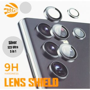 MG Camera lens protector Geschikt Voor Samsung Galaxy S23 Ultra - Zilver