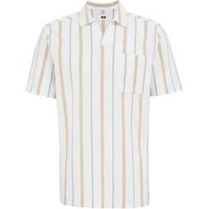 WE Fashion Heren polo met structuur