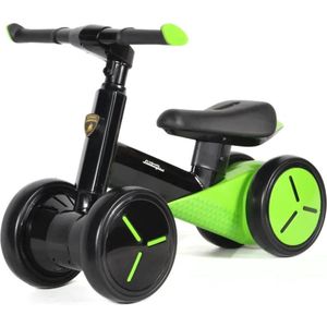 Lamborghini Loopfiets Baby - met Anti-slip Wielen - 1- tot 3 jaar - Groen