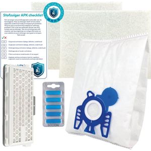 Miele Complete C2, Complete C3, S5, S8 serie stofzuiger-APK set | HEPA13 versie | Complete onderhoudsset met stofzuigerzakken (10 x), motorfilter (2 x), HEPA H13 filter, geursticks (5 x), APK-checklist & APK-sticker | Multaparts® huismerk