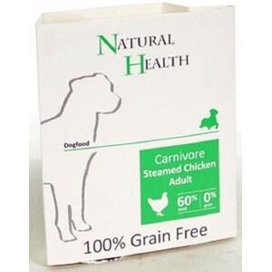 Natural Health Dog Steamed Carnivore Chicken omdoos 7x 395 gram