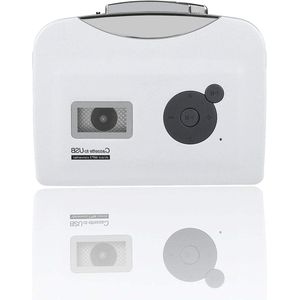 Standalone-cassettespeler USB-cassette-naar-MP3-converter met hoofdtelefoon-aansluiting. .