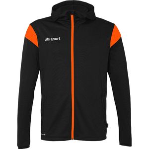 Uhlsport Squad 27 Jas Met Kap Kinderen - Zwart / Fluo Groen | Maat: 116