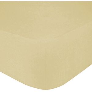 Dekbeddenwereld- hoeslaken- jersey- stretch- lits-jumeaux- 200x220- geschikt voor boxspring- taupe