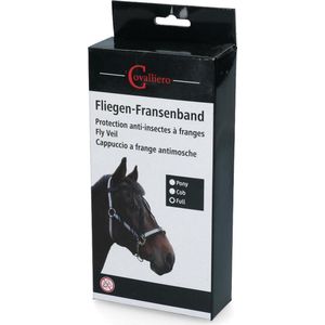 Excellent Vliegenfrontriem Paard FULL - Katoen - vliegenmasker voor paarden - bescherming tegen insecten - groen