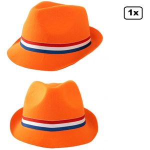 Festival gleufhoed oranje - Holland Koningsdag feest party festival fun gleuf hoed EK voetbal sport