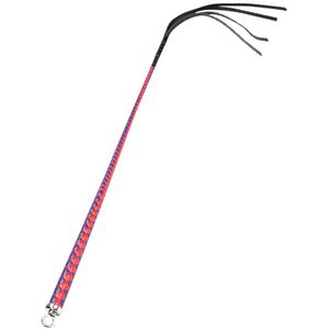 RISE - Japanse Bull Whip - 90 cm - Rood/Blauw