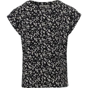 LOOXS 10sixteen Gebloemd T-shirt Zwart/Wit