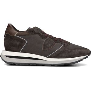 Philippe Model Tropez Haute Low Man Sneakers - Leer - Heren - Bruin - Maat 43