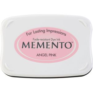 ME-404 Memento inkt licht rose roze - groot stempelkussen - angel pink sneldrogend