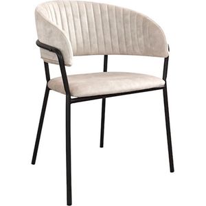 Noa Mae Design eetkamerstoel - Crème - 1 Stoel