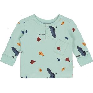 Smitten Organic Kite Print Long Sleeve T-Shirt 74-80