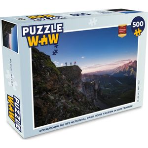 Puzzel Zonsopgang bij het Nationaal Park Hohe Tauern in Oostenrijk - Legpuzzel - Puzzel 500 stukjes
