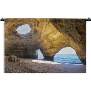 Wandkleed Portugal - Portugese grot Wandkleed katoen 60x40 cm - Wandtapijt met foto