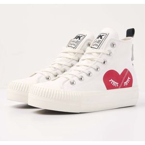 KAYA MID Dames sneakers hoog - Gebroken wit - maat 37