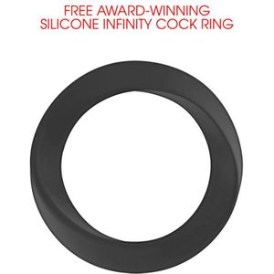 Pumped Klassieke XL Penis Pomp met Handpomp en Indicatie met Siliconen Cock Ring - 34 cm - Transparant