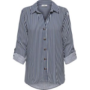 JDY JDYLAUREL LIFE SHIRT WVN DIA Dames Blouse - White Sky Captain