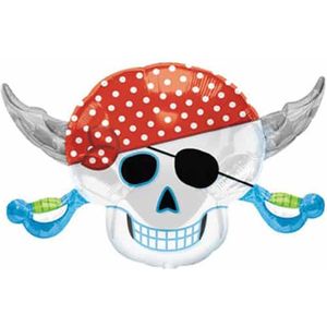 Qualatex - Folieballon Red Pirate 45x71cm