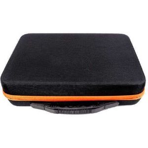Luxe sorteerkoffer - 40 TIC TAC doosjes - Diamond painting koffer zwart met oranje rand