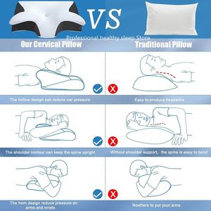 Vlinder Slaap Memory Nek Kussen - Langzaam Rebound Comfortabel - Traagschuim - Slaap Kussen - Cervicale Orthopedische Nek Massage Bed Kussen - Moederdag Cadeautje