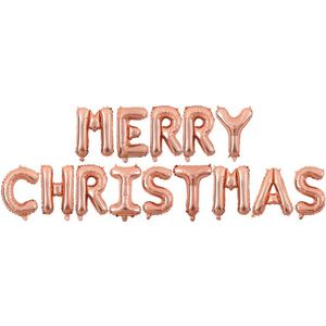 Festivz Merry Christmas Letters - Kerst Decoratie – Feestversiering – Rose Goud - Feest - 40 CM