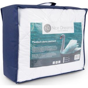 Nice Dreams - Dekbed Medisch dons 200x200 cm - 100% tevredenheidsgarantie