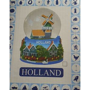 Sneeuwbol - Molen - Huisjes  - Holland - 11 x 8 x 8 cm