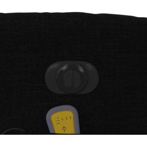 Massagestoel elektrisch verstelbaar stof zwart