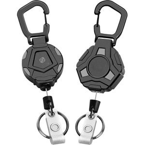 Equivera sleutelkoord uittrekbaar - sleutelkoord - keykoord - sleutelhanger met koord - trekkoord sleutelhanger - sleutelhanger uittrekbaar