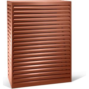 Evolar EVO-COVER-TR - Airco & Warmtepomp Buitenunit Omkasting - Maat Tower - 120 x 160 x 65 cm - Gepoedercoat - Aluminium - Hoogwaardige kwaliteit - Steenrood - RAL 8004
