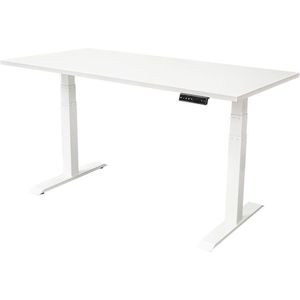 IVOL Elektrisch verstelbaar bureau 160x80 cm Dual motor - Wit