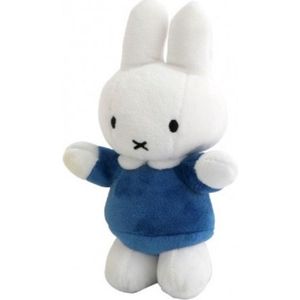 Nijntje knuffelrammelaar - Pluche knuffel 22 cm - Blauw