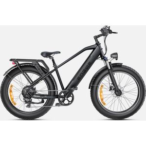 E26 Fatbike E-bike 250 Watt motorvermogen topsnelheid 25 km/u 26X4.0’’ banden kilometerstand 120 KM 7 versnellingen