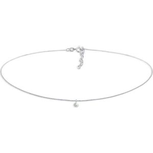 Elli Dames Halsketting Dames Choker Solitaire Trend met Labradoriet Edelsteen in 925 Sterling Zilver