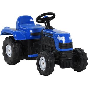 Traptractor Kinderen Blauw | Trekker – Traktor – Auto – Kindertrekker – Kindertractor | Speelgoed – Met Claxon | 82x45x52 cm | Vanalles & nogwat