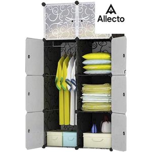 Kindergarderobe- en opbergsysteem, kunststof Kinderkledingkast- en opbergsysteem, kunststof
