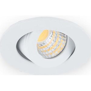 Groenovatie Inbouwspot LED - 3W - Rond - Kantelbaar - Dimbaar - Ø 53 mm - Wit