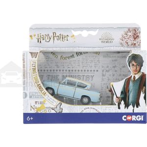 Harry Potter - Enchanted Ford Anglia w/ Harry And Ron Figures Die Cast 1:43 Scale (CC99725)