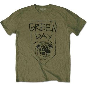 Green Day - Organic Grenade Heren T-shirt - 2XL - Groen