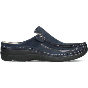 Wolky Shoe > Heren > Comfortschoenen Roll Slide men blauw nubuck