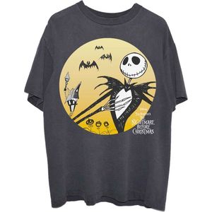 Disney The Nightmare Before Christmas - Sunset Jack Unisex T-shirt - M - Zwart