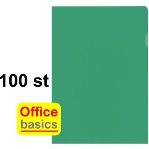 Insteekhoes L-map Office Basics - PP - 100 stuks - groen
