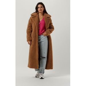 Notre-V Teddy Coat Short Jassen Dames - Winterjas - Camel - Maat XL