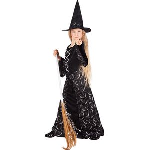 Boland - Kostuum Midnight witch (7-9 jr) - Kinderen - Heks - Halloween verkleedkleding - Heks