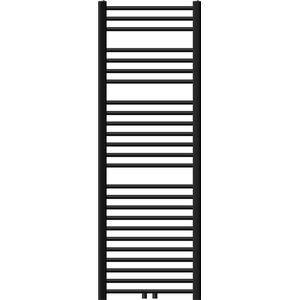 Badkamerradiator Sahara 500x1500 mm zwart mat recht met middenaansluiting LuxeBath