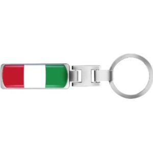CHPN - Sleutelhanger van Italië - Italiaanse vlag - Sleutelhanger - Keychain - Italy - Cadeau - Vlag - Italy keychain - Italian