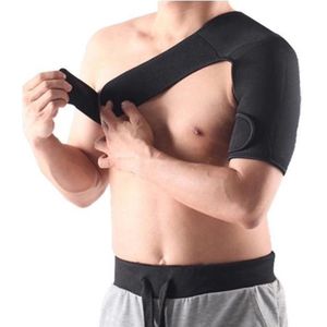 New Age Devi - Schouderbrace - Verstelbare Brace – Schouder Ondersteuning voor sporten – Enkele Schouder protector – Naadloze Brace - L